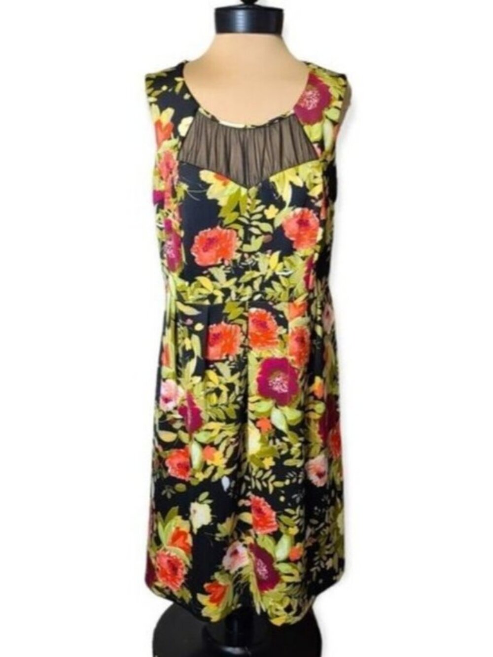 NEW Floral Sleeveless Dress 14W